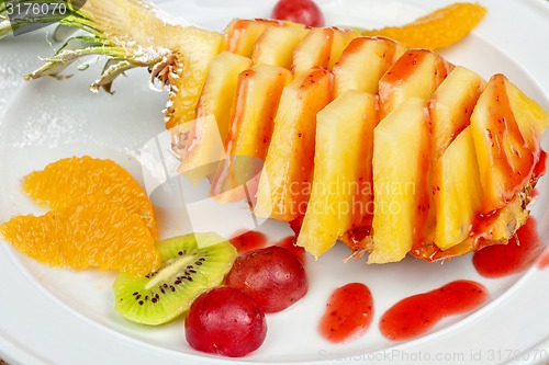 Image of Fresh organic fruit salad