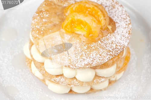 Image of millefeuille with tangerine