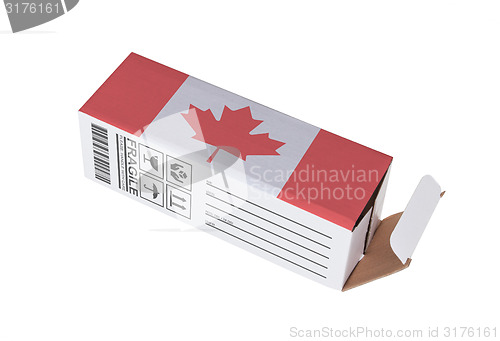 Image of Concept of export - Product of Canada