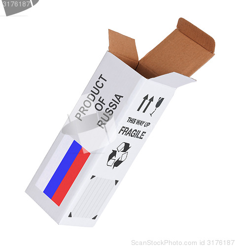 Image of Concept of export - Product of Russia