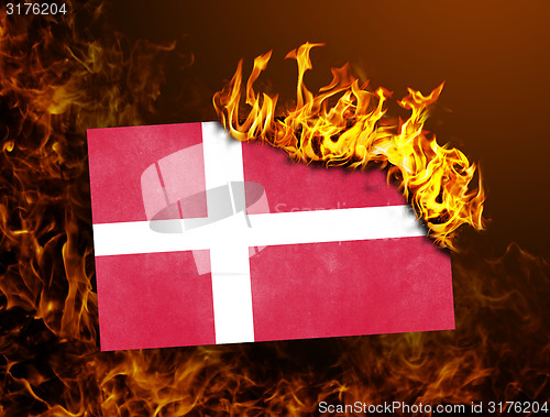 Image of Flag burning - Denmark