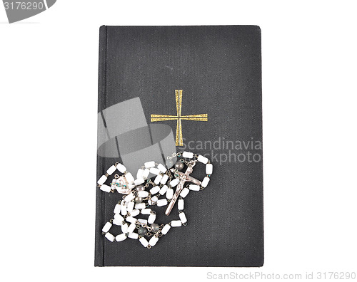 Image of Prayer book with chaplet