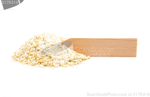 Image of Millet flakes at plate