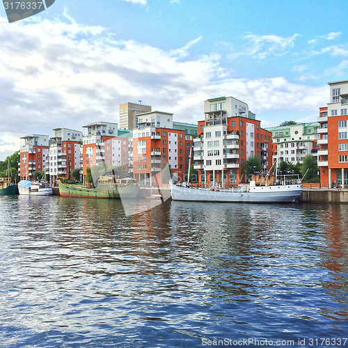 Image of Modern residential neighborhood in Stockholm