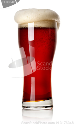 Image of Froth on red beer