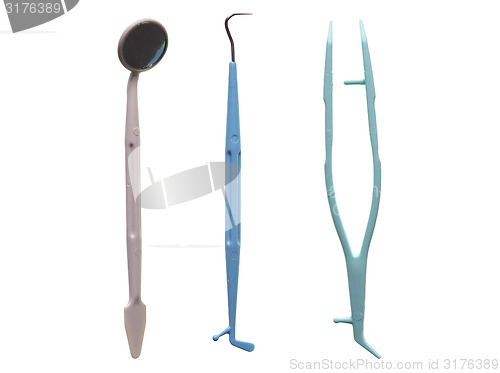 Image of Dentist tools isolated