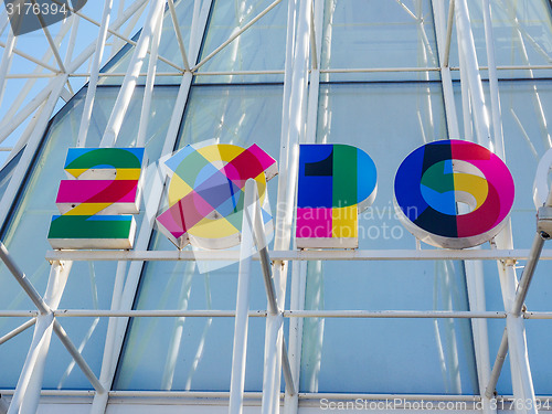Image of Expo Milano 2015 flags