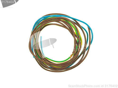 Image of Electric wire isolated