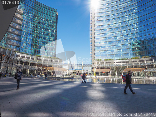 Image of Skyscrapers in Milan Italy