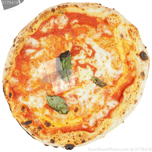 Image of Margherita pizza isolated