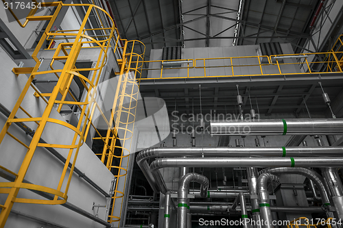 Image of Ladder in industrial interior