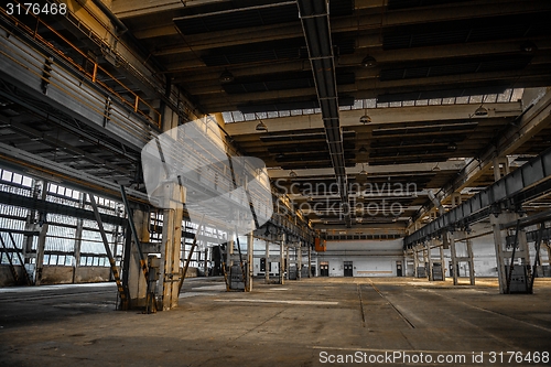 Image of Large industrial hall of a repair station