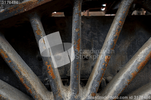 Image of Industrial worn metal closeup photo