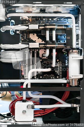 Image of Modern computer processor and motherboard