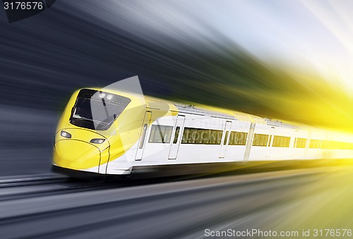 Image of Fast train in motion 