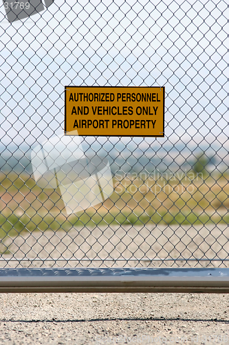 Image of airport - authorized personnel only