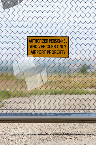 Image of airport - authorized personnel only