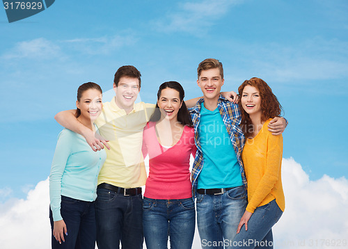 Image of group of smiling teenagers