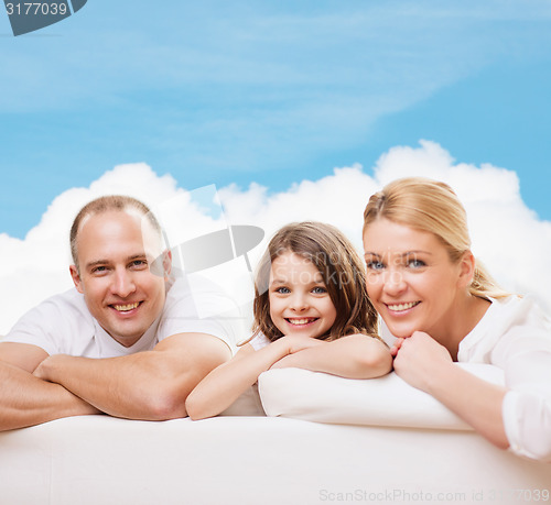Image of happy family at home