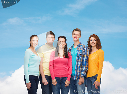 Image of group of smiling teenagers