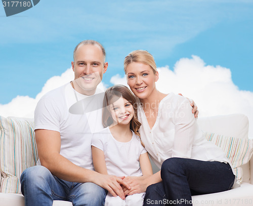 Image of happy family at home