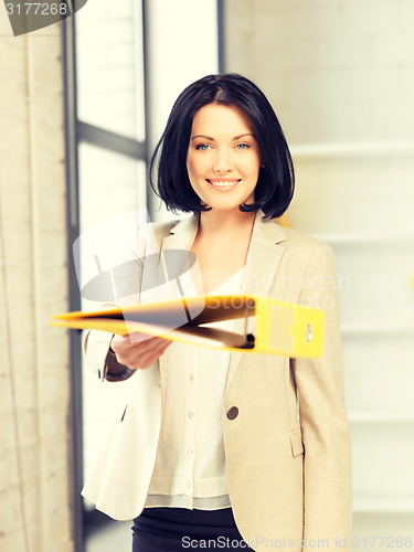 Image of woman with folder