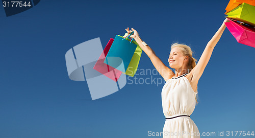 Image of woman with shopping bags