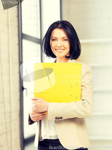 Image of woman with folder