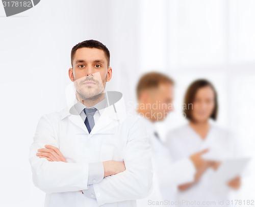 Image of male doctor in white coat