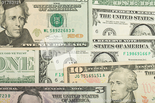 Image of USA dollar money banknotes texture background