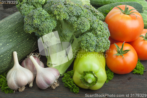 Image of Still life vegetables