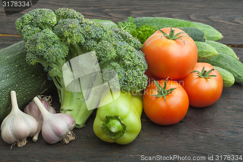 Image of Still life vegetables