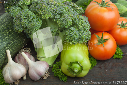 Image of Still life vegetables