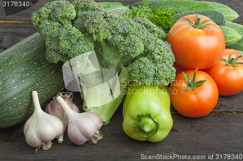 Image of Still life vegetables