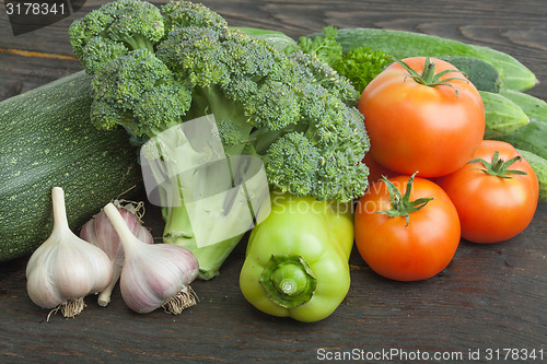 Image of Still life vegetables