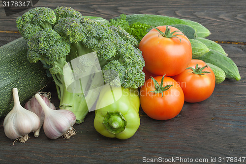 Image of Still life vegetables