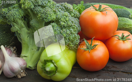 Image of Still life vegetables