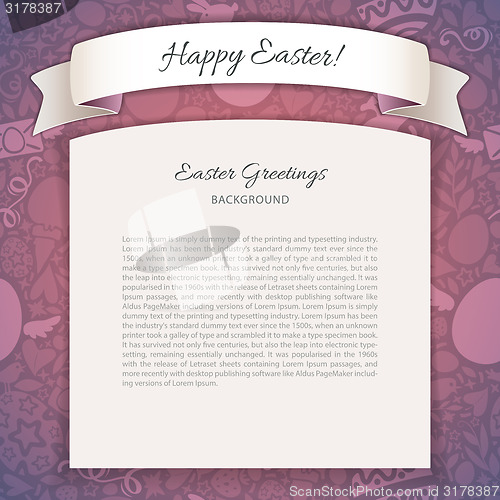 Image of Happy Easter Poster With Copy Space