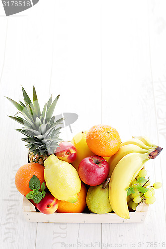 Image of box of fresh fruits