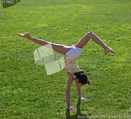 Image of Girl exercising