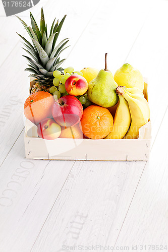 Image of box of fresh fruits