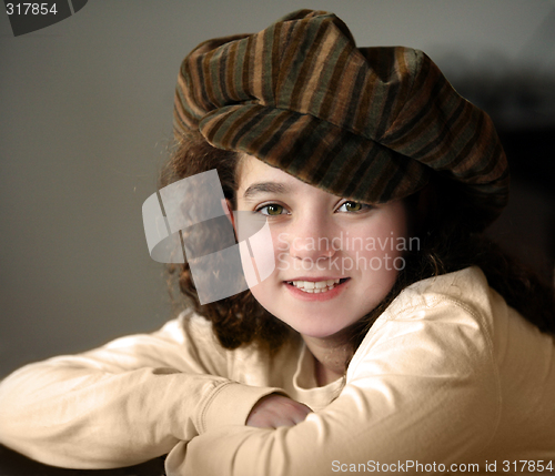 Image of Smiling girl in a hat