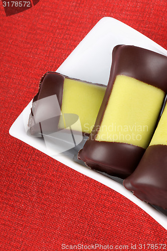 Image of Swedish marzipan and chocolate rolls