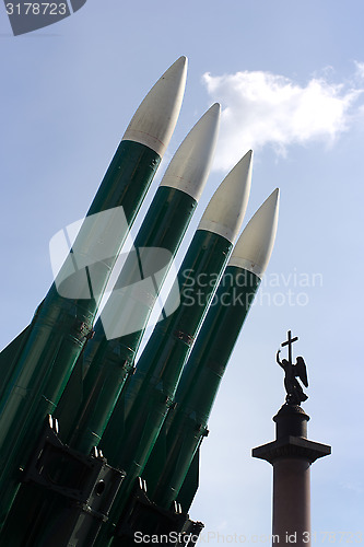 Image of BUK surface-to-air missile system at Palace Square, St.Petersbur