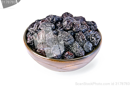 Image of Raisins black in bowl