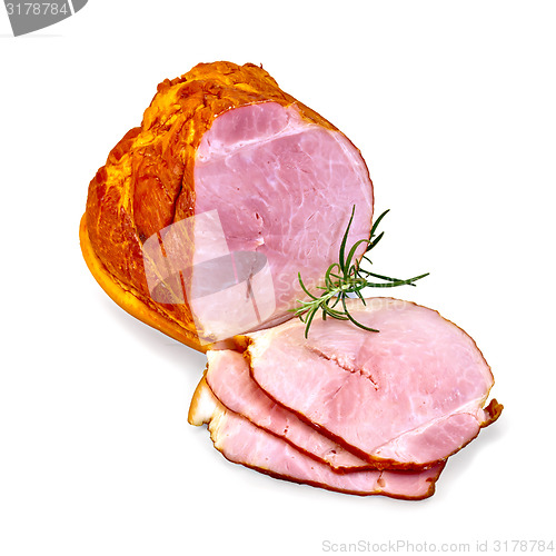 Image of Ham smoked with rosemary