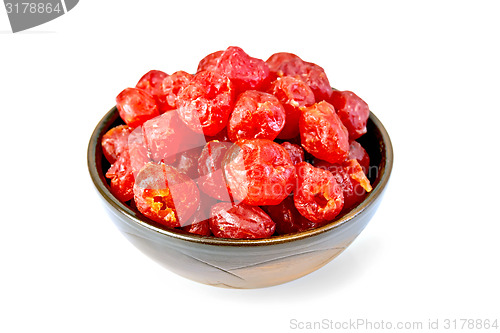 Image of Candied cherries in bowl