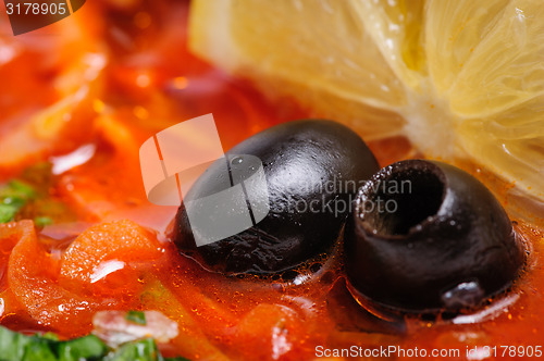 Image of Russian and Ukrainian soup solyanka