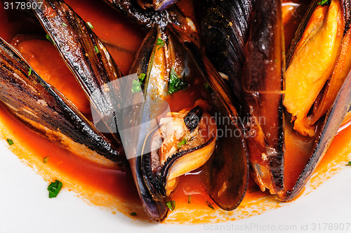 Image of Mussels in italian rustic style