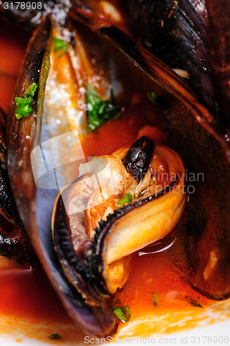 Image of Mussels in italian rustic style